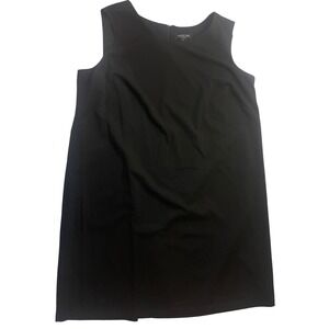NWT Perceptions Woman Black Sleeveless Shift Dress Plus Size 3X Career Event